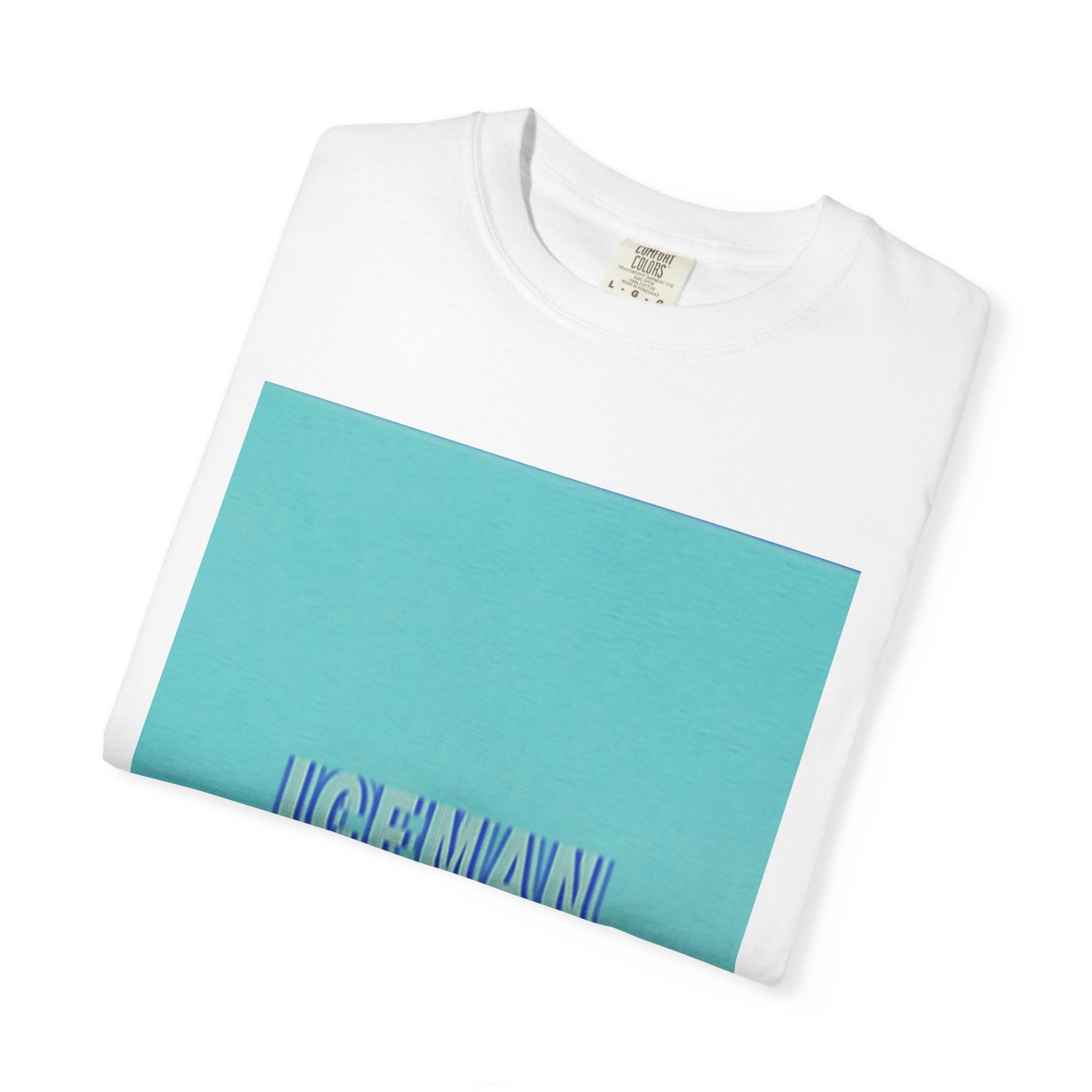 Iceman Graphic T-Shirt — Retro Blue Gradient Tee