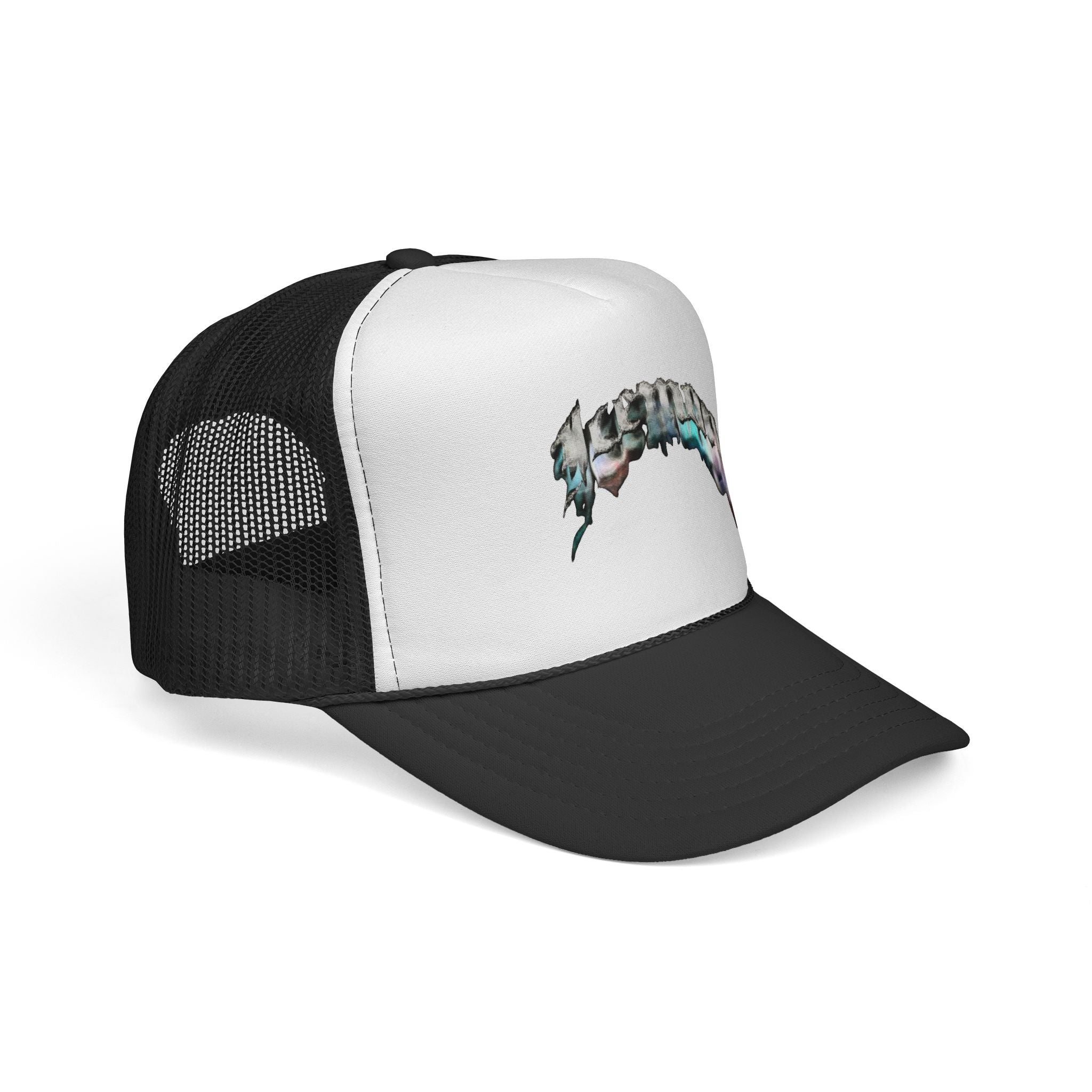Abstract Watercolor Wave Trucker Cap