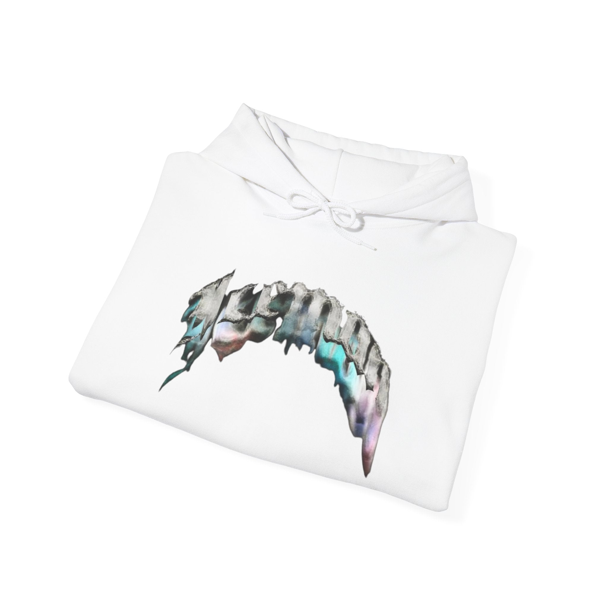 Hoodie — Iridescent Abstract Arch Graphic Pullover
