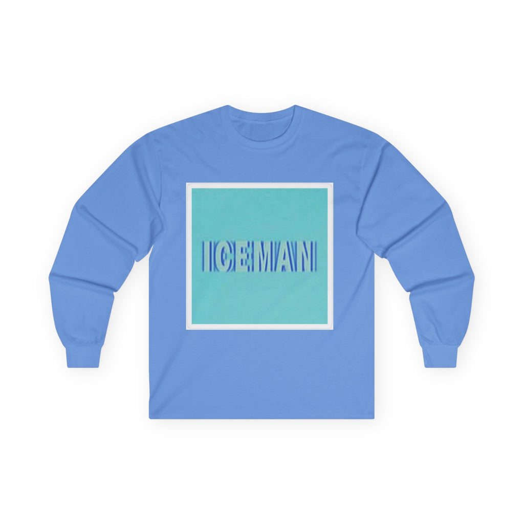 Iceman Long Sleeve Tee — Retro Aqua Graphic Tee