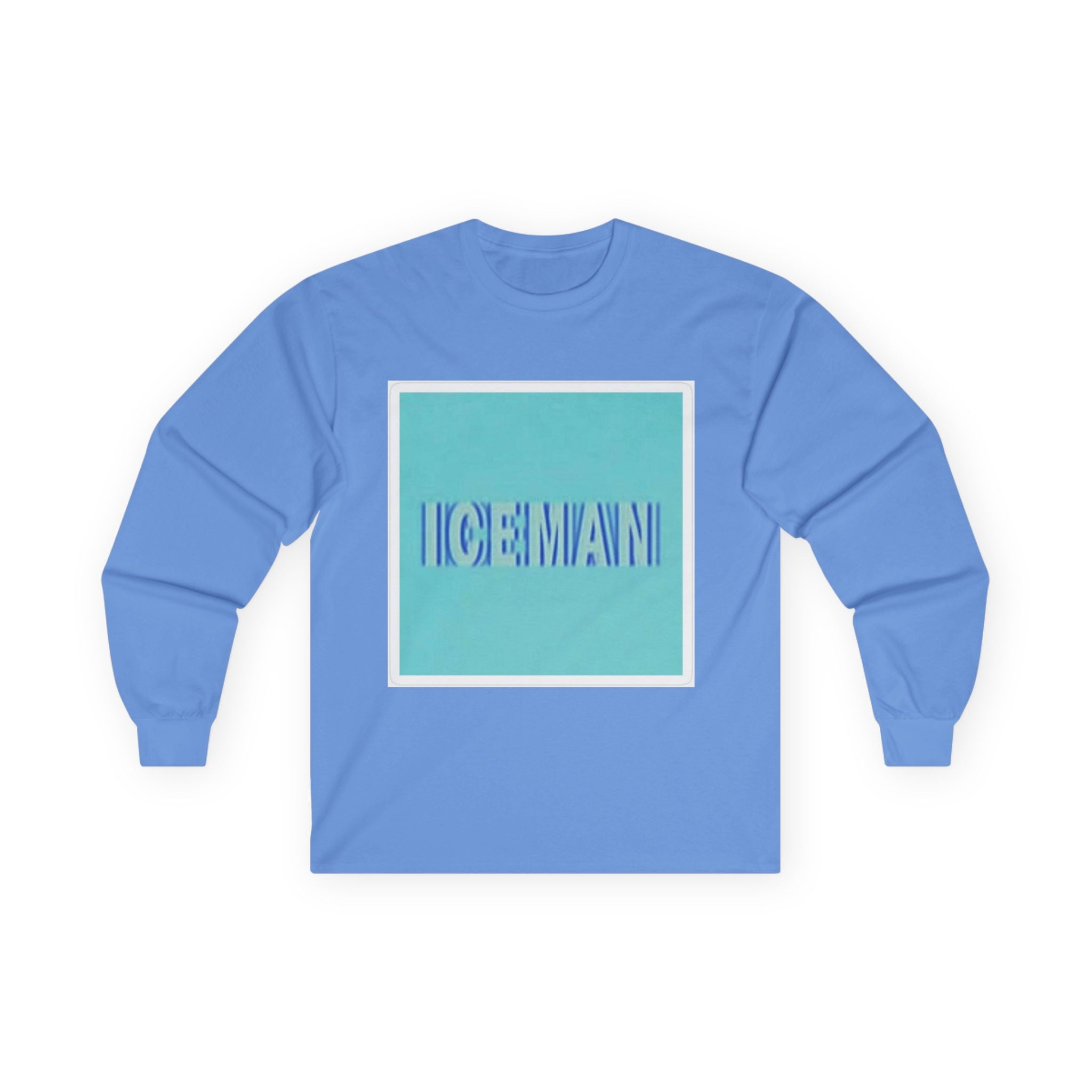 Iceman Long Sleeve Tee — Retro Aqua Graphic Tee