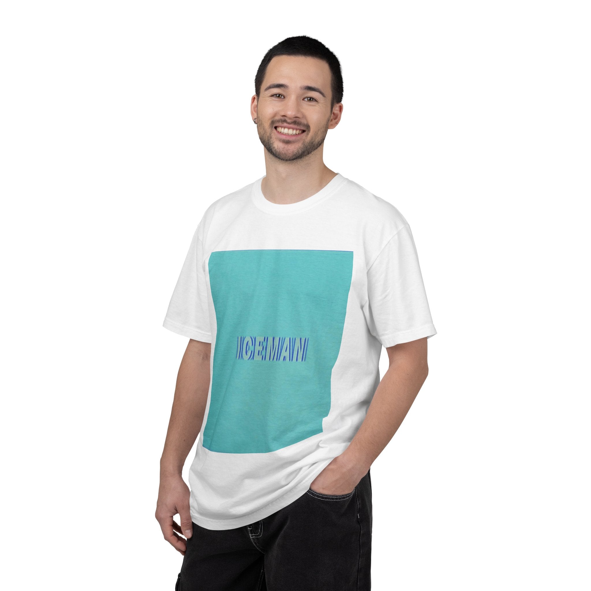 Iceman Graphic T-Shirt — Retro Blue Gradient Tee