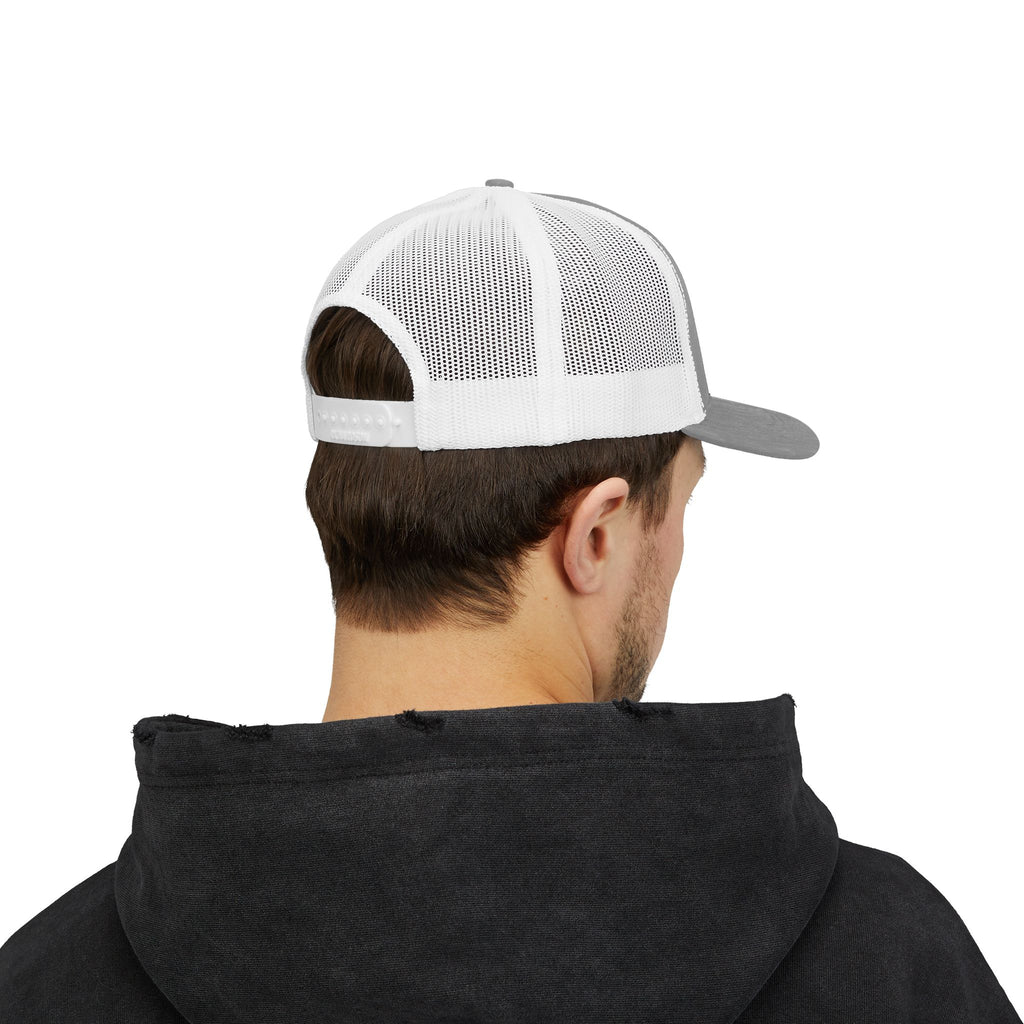 Iceman Snapback Trucker Cap — Retro Sequin Patch Logo Hat