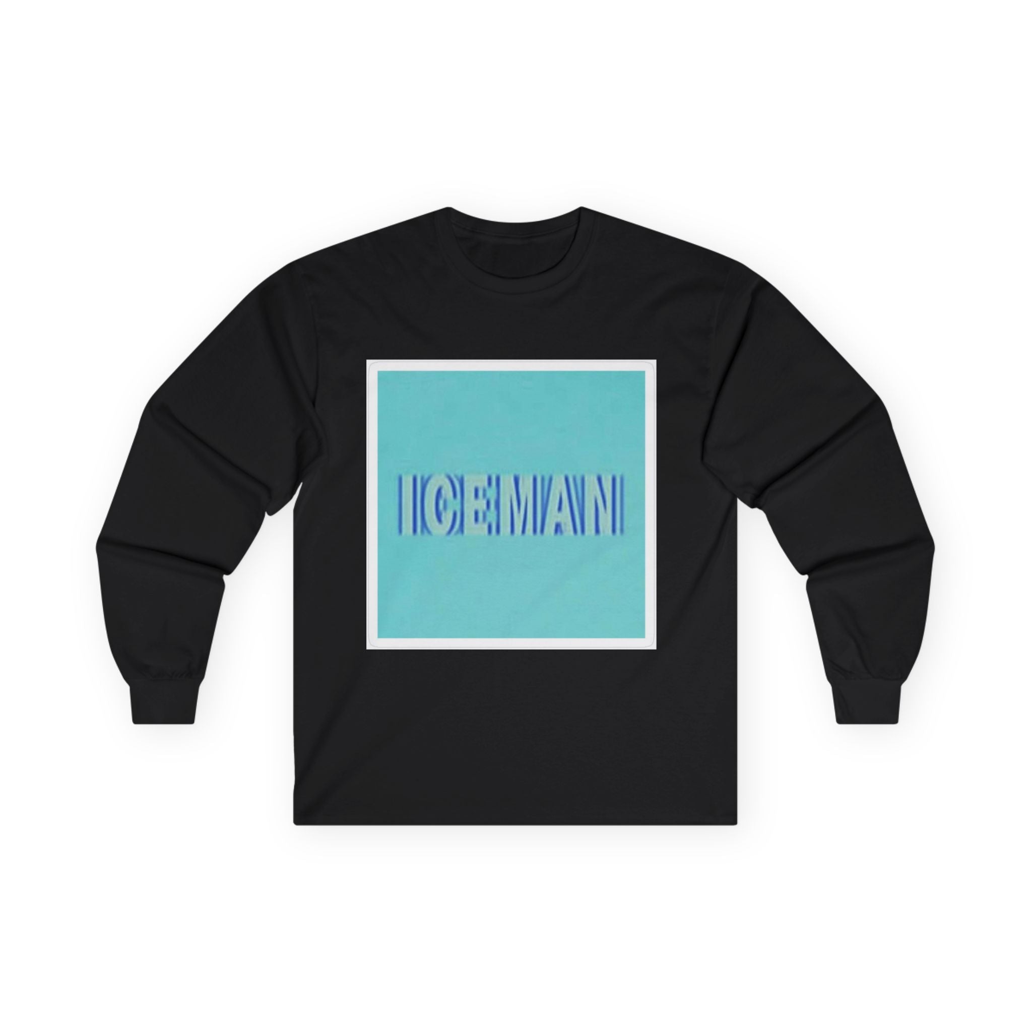 Iceman Long Sleeve Tee — Retro Aqua Graphic Tee