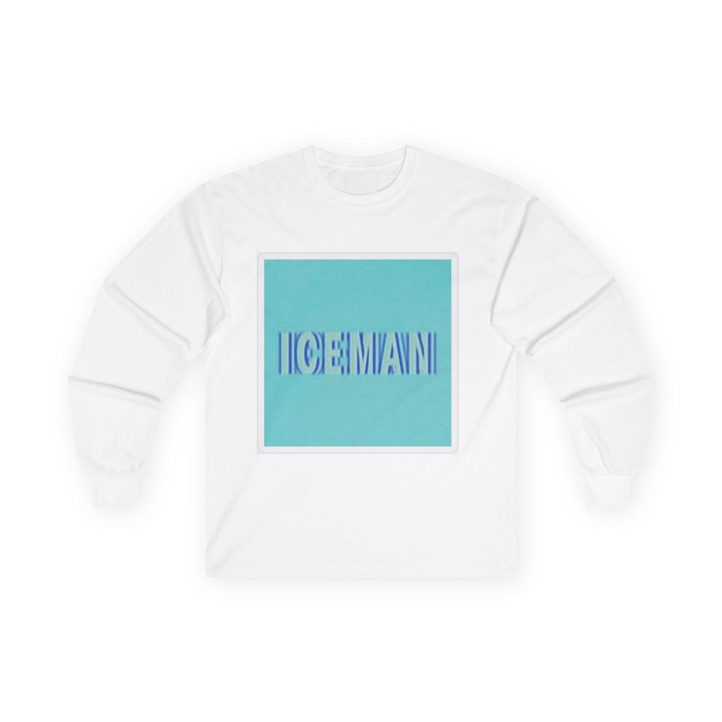 Iceman Long Sleeve Tee — Retro Aqua Graphic Tee