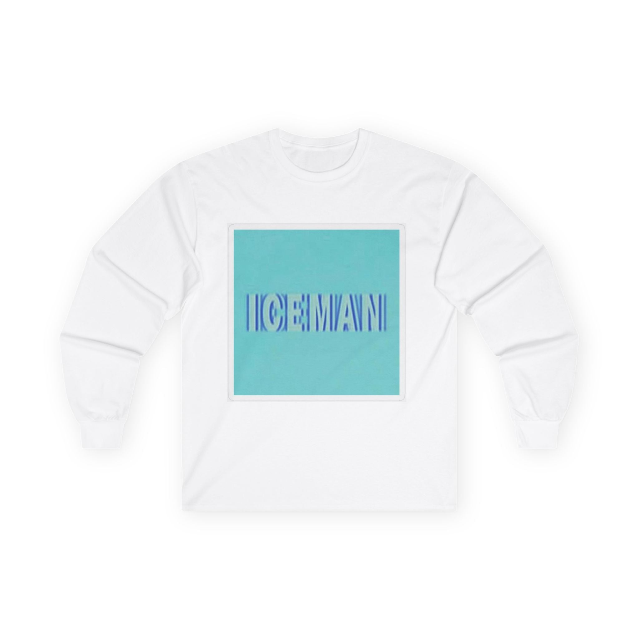 Iceman Long Sleeve Tee — Retro Aqua Graphic Tee