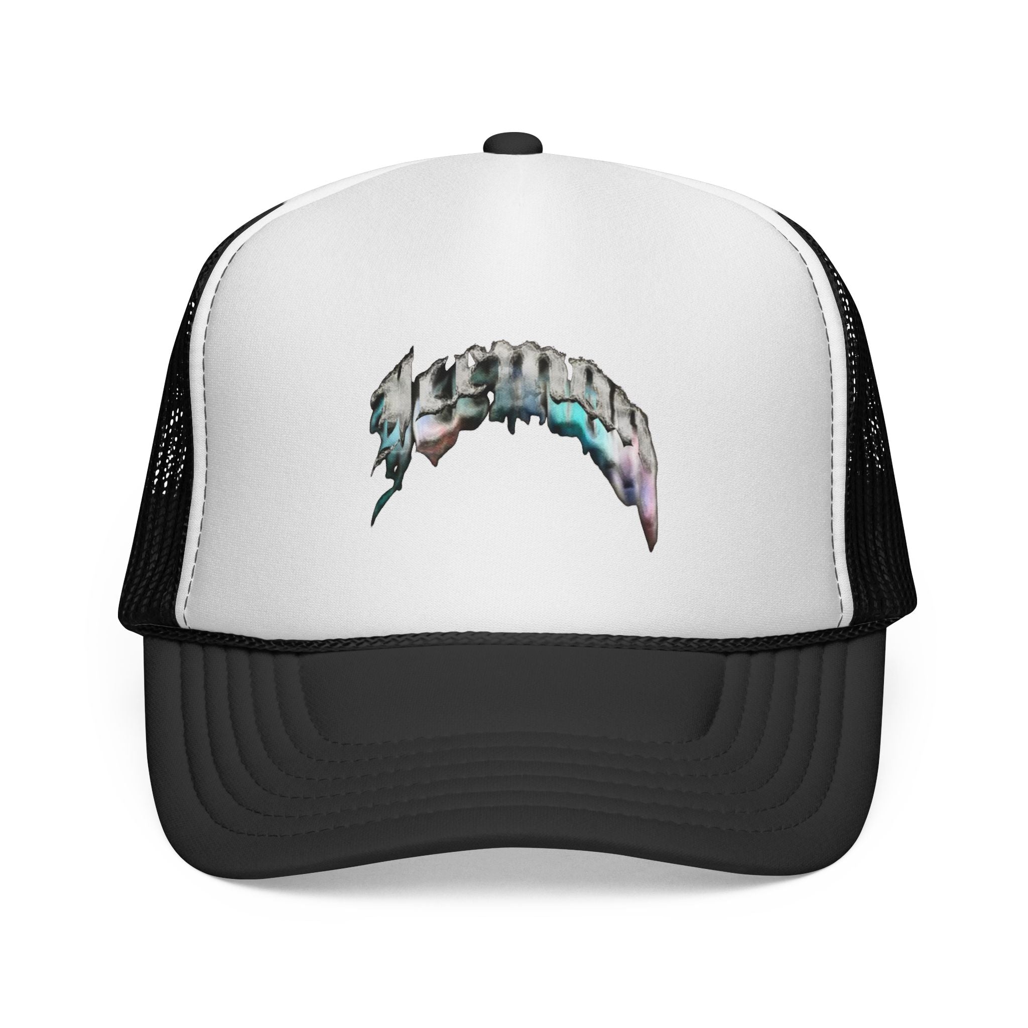 Abstract Watercolor Wave Trucker Cap