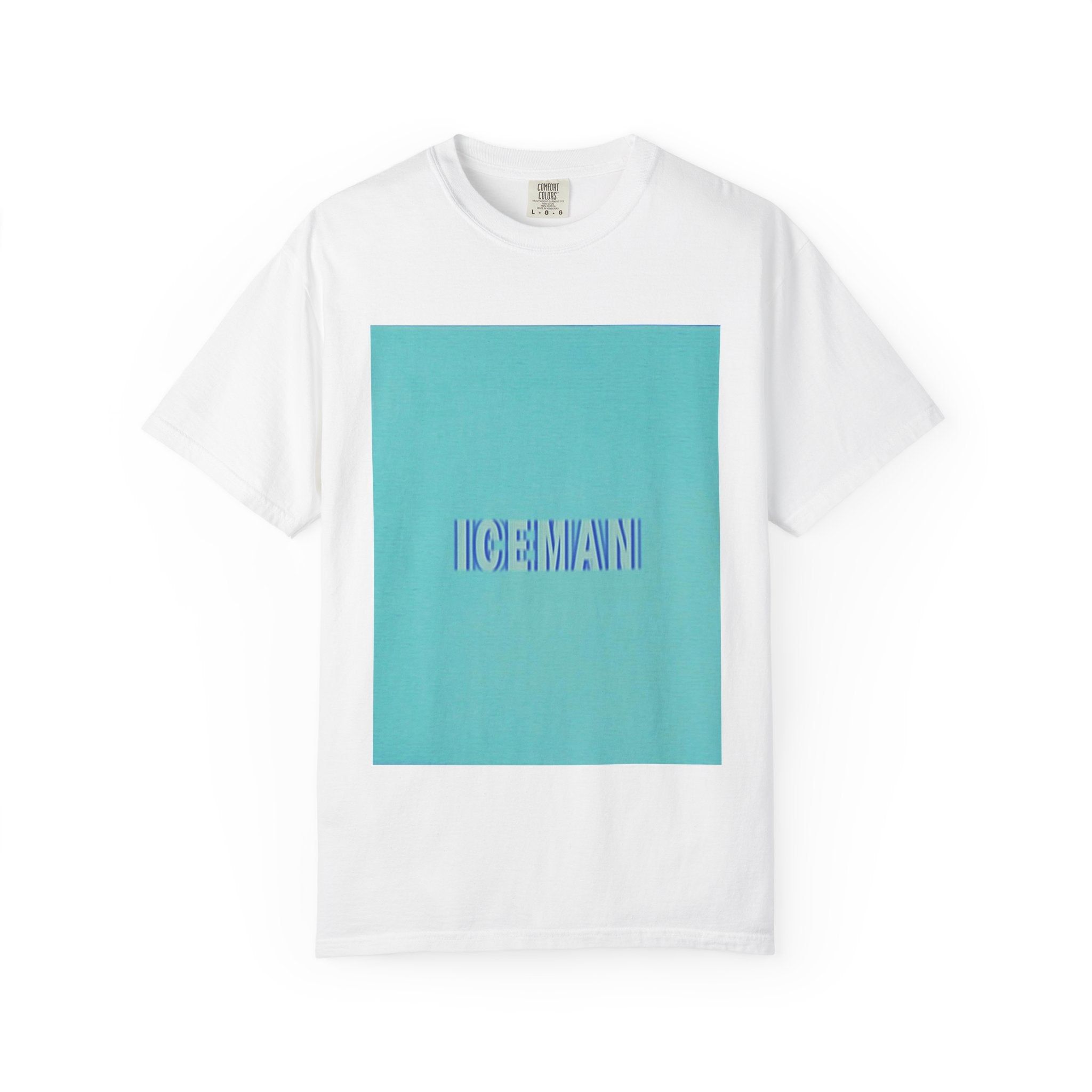 Iceman Graphic T-Shirt — Retro Blue Gradient Tee